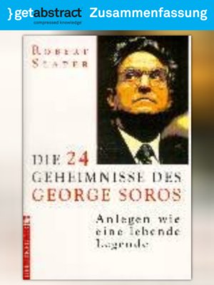 cover image of Die 24 Geheimnisse des George Soros (Zusammenfassung)